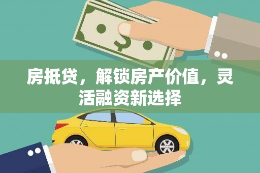 拉萨房抵贷，解锁房产价值，灵活融资新选择
