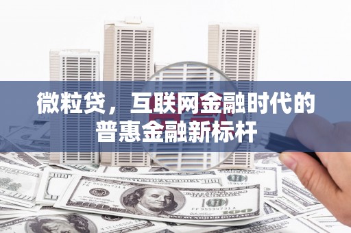 拉萨微粒贷，互联网金融时代的普惠金融新标杆