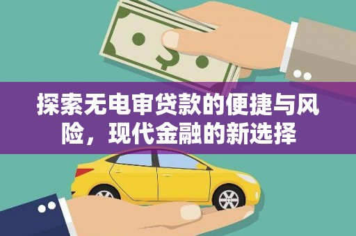 拉萨探索无电审贷款的便捷与风险，现代金融的新选择