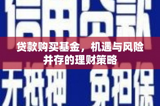 拉萨贷款购买基金，机遇与风险并存的理财策略