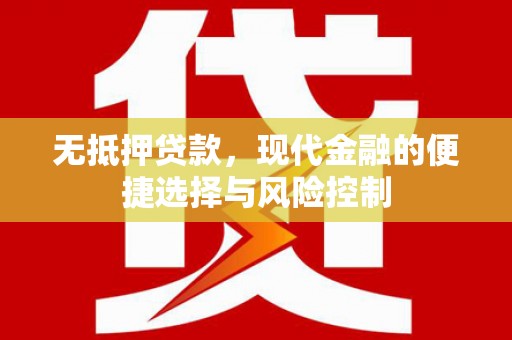 拉萨无抵押贷款，现代金融的便捷选择与风险控制
