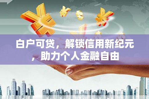 拉萨白户可贷，解锁信用新纪元，助力个人金融自由