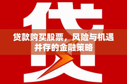 拉萨贷款购买股票，风险与机遇并存的金融策略