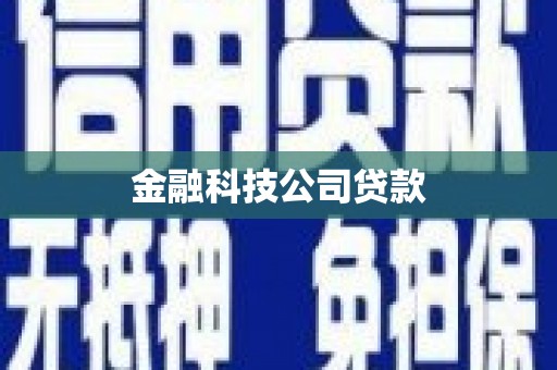 拉萨金融科技公司贷款