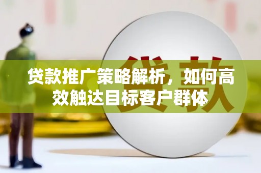 拉萨贷款推广策略解析，如何高效触达目标客户群体