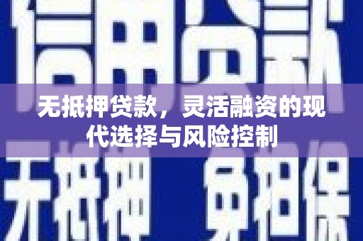 拉萨无抵押贷款，灵活融资的现代选择与风险控制