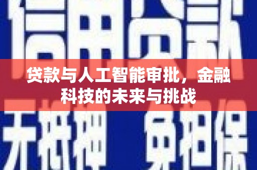 拉萨贷款与人工智能审批，金融科技的未来与挑战