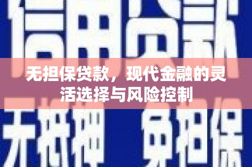 拉萨无担保贷款，现代金融的灵活选择与风险控制