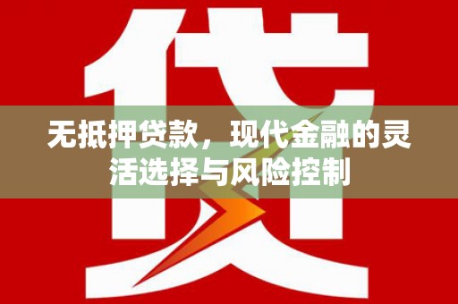拉萨无抵押贷款，现代金融的灵活选择与风险控制