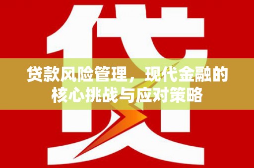 拉萨贷款风险管理，现代金融的核心挑战与应对策略