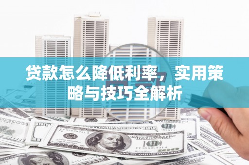 拉萨贷款怎么降低利率，实用策略与技巧全解析