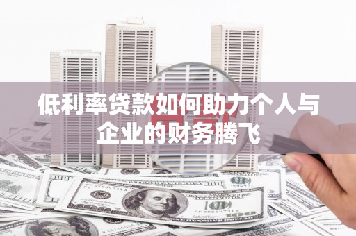 拉萨低利率贷款如何助力个人与企业的财务腾飞