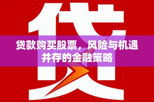 拉萨贷款购买股票，风险与机遇并存的金融策略