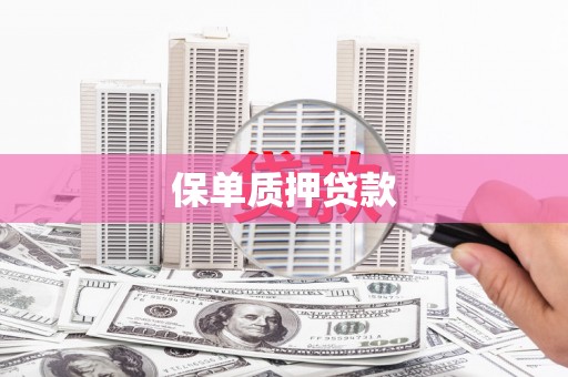 拉萨保单质押贷款
