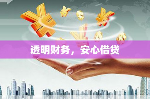 拉萨透明财务，安心借贷